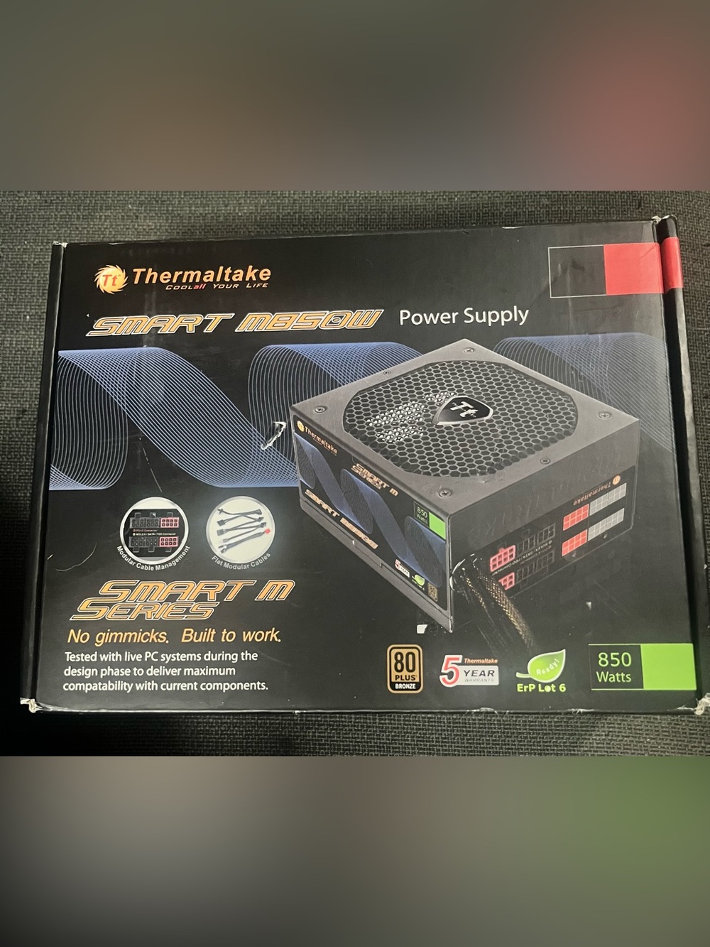 Thermaltake Smart M Series 850W Power Supply (80 PLUS Bronze certified, semi-mo